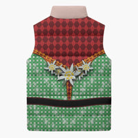 Germany Christmas Sleeveless Puffer Jacket Dirndl Xmas Style - Wonder Print Shop