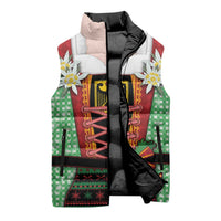 Germany Christmas Sleeveless Puffer Jacket Dirndl Xmas Style - Wonder Print Shop