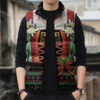 Germany Christmas Sleeveless Puffer Jacket Dirndl Xmas Style - Wonder Print Shop