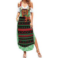Germany Christmas Summer Maxi Dress Dirndl Xmas Style - Wonder Print Shop