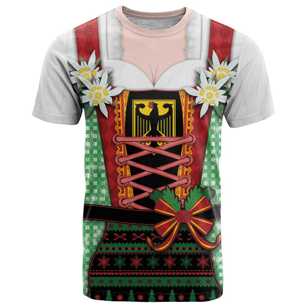 Germany Christmas T Shirt Dirndl Xmas Style - Wonder Print Shop