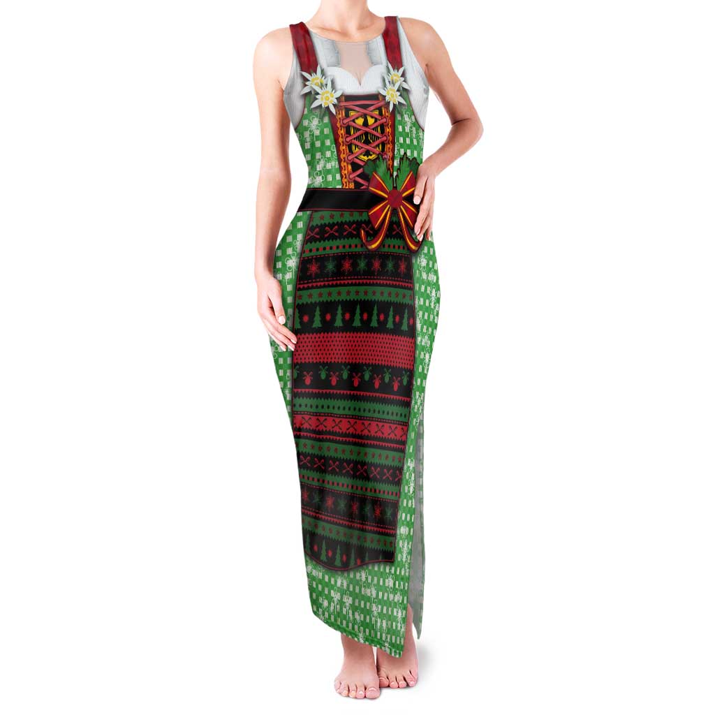 Germany Christmas Tank Maxi Dress Dirndl Xmas Style - Wonder Print Shop