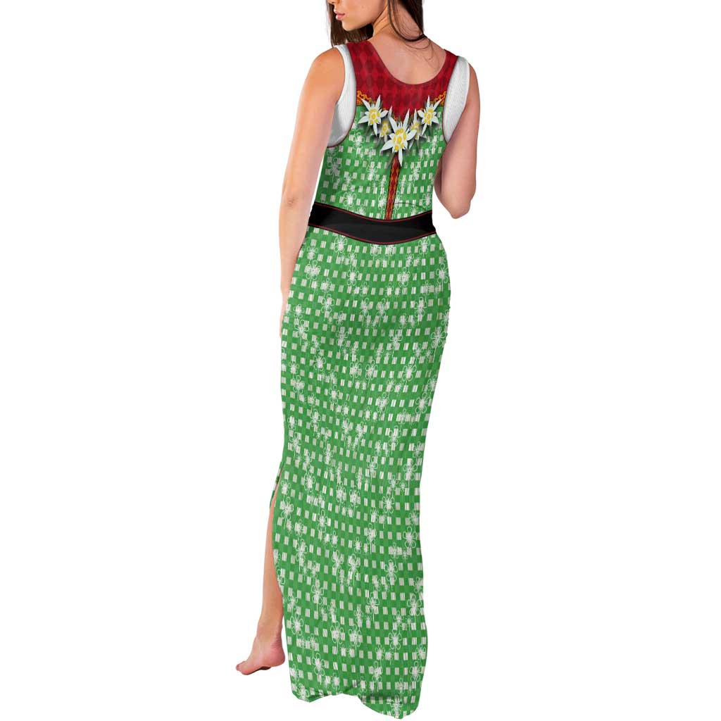Germany Christmas Tank Maxi Dress Dirndl Xmas Style - Wonder Print Shop