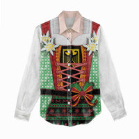 Germany Christmas Women Casual Shirt Dirndl Xmas Style - Wonder Print Shop