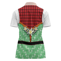 Germany Christmas Women Polo Shirt Dirndl Xmas Style - Wonder Print Shop