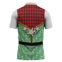Germany Christmas Zipper Polo Shirt Dirndl Xmas Style - Wonder Print Shop