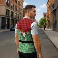 Germany Christmas Zipper Polo Shirt Dirndl Xmas Style - Wonder Print Shop