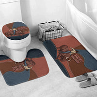Bull Riding Bathroom Set Western Cowboy Denim And Leather Effect