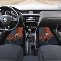 Bull Riding Car Mats Western Cowboy Denim And Leather Effect
