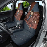 Bull Riding Car Seat Cover Western Cowboy Denim And Leather Effect