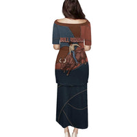 Bull Riding Puletasi Western Cowboy Denim And Leather Effect