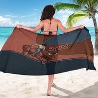 Bull Riding Sarong Western Cowboy Denim And Leather Effect