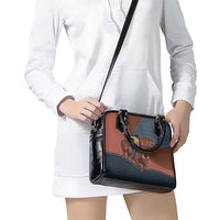 Bull Riding Shoulder Handbag Western Cowboy Denim And Leather Effect