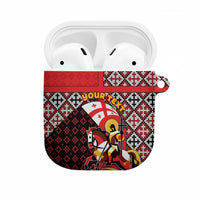 Personalized Georgia AirPods Case Saint George Dragon Slayer Folk Pattern