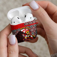 Personalized Georgia AirPods Case Saint George Dragon Slayer Folk Pattern