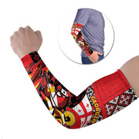 Personalized Georgia Arm Sleeves Saint George Dragon Slayer Folk Pattern