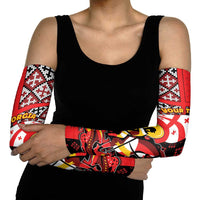 Personalized Georgia Arm Sleeves Saint George Dragon Slayer Folk Pattern