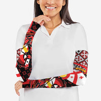 Personalized Georgia Arm Sleeves Saint George Dragon Slayer Folk Pattern