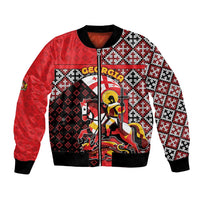 Personalized Georgia Bomber Jacket Saint George Dragon Slayer Folk Pattern