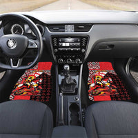 Personalized Georgia Car Mats Saint George Dragon Slayer Folk Pattern