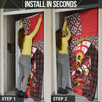Personalized Georgia Door Cover Saint George Dragon Slayer Folk Pattern