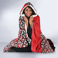 Personalized Georgia Hooded Blanket Saint George Dragon Slayer Folk Pattern