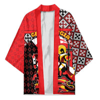 Personalized Georgia Kimono Saint George Dragon Slayer Folk Pattern