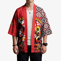 Personalized Georgia Kimono Saint George Dragon Slayer Folk Pattern