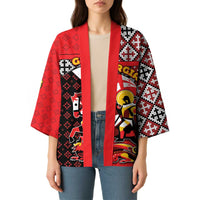 Personalized Georgia Kimono Saint George Dragon Slayer Folk Pattern