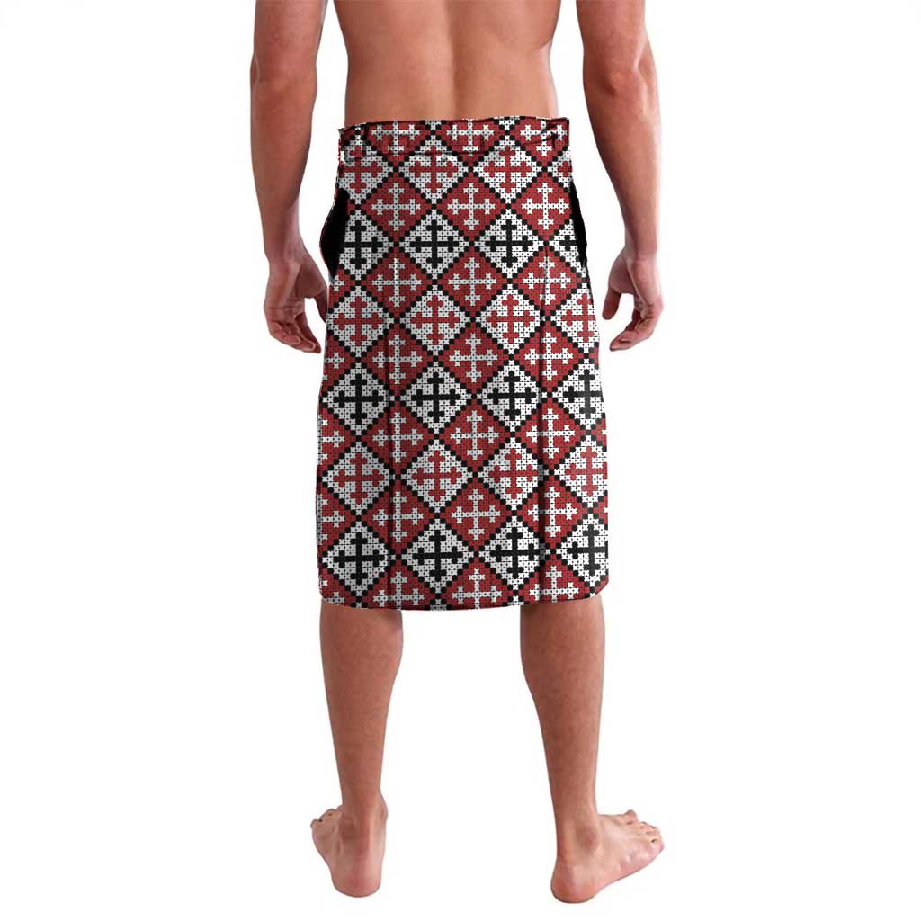 Personalized Georgia Lavalava Saint George Dragon Slayer Folk Pattern