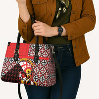 Personalized Georgia Leather Bag Saint George Dragon Slayer Folk Pattern