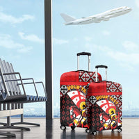 Personalized Georgia Luggage Cover Saint George Dragon Slayer Folk Pattern