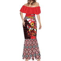 Personalized Georgia Mermaid Dress Saint George Dragon Slayer Folk Pattern