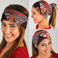 Personalized Georgia Neck Gaiter Saint George Dragon Slayer Folk Pattern