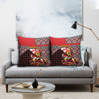 Personalized Georgia Pillow Cover Saint George Dragon Slayer Folk Pattern