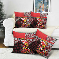 Personalized Georgia Pillow Cover Saint George Dragon Slayer Folk Pattern
