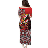 Personalized Georgia Puletasi Saint George Dragon Slayer Folk Pattern