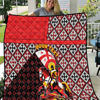 Personalized Georgia Quilt Saint George Dragon Slayer Folk Pattern