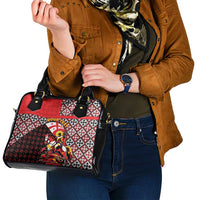 Personalized Georgia Shoulder Handbag Saint George Dragon Slayer Folk Pattern