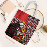 Personalized Georgia Tote Bag Saint George Dragon Slayer Folk Pattern