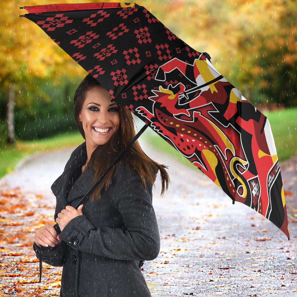 Personalized Georgia Umbrella Saint George Dragon Slayer Folk Pattern