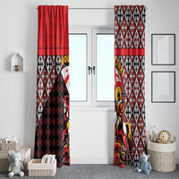 Personalized Georgia Window Curtain Saint George Dragon Slayer Folk Pattern