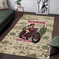 Cowgirl Area Rug Running Wild Ride Or Die
