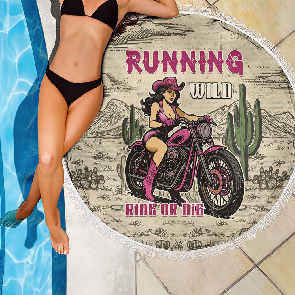Cowgirl Beach Blanket Running Wild Ride Or Die