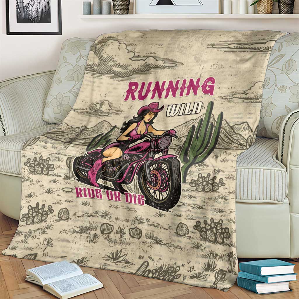 Cowgirl Blanket Running Wild Ride Or Die