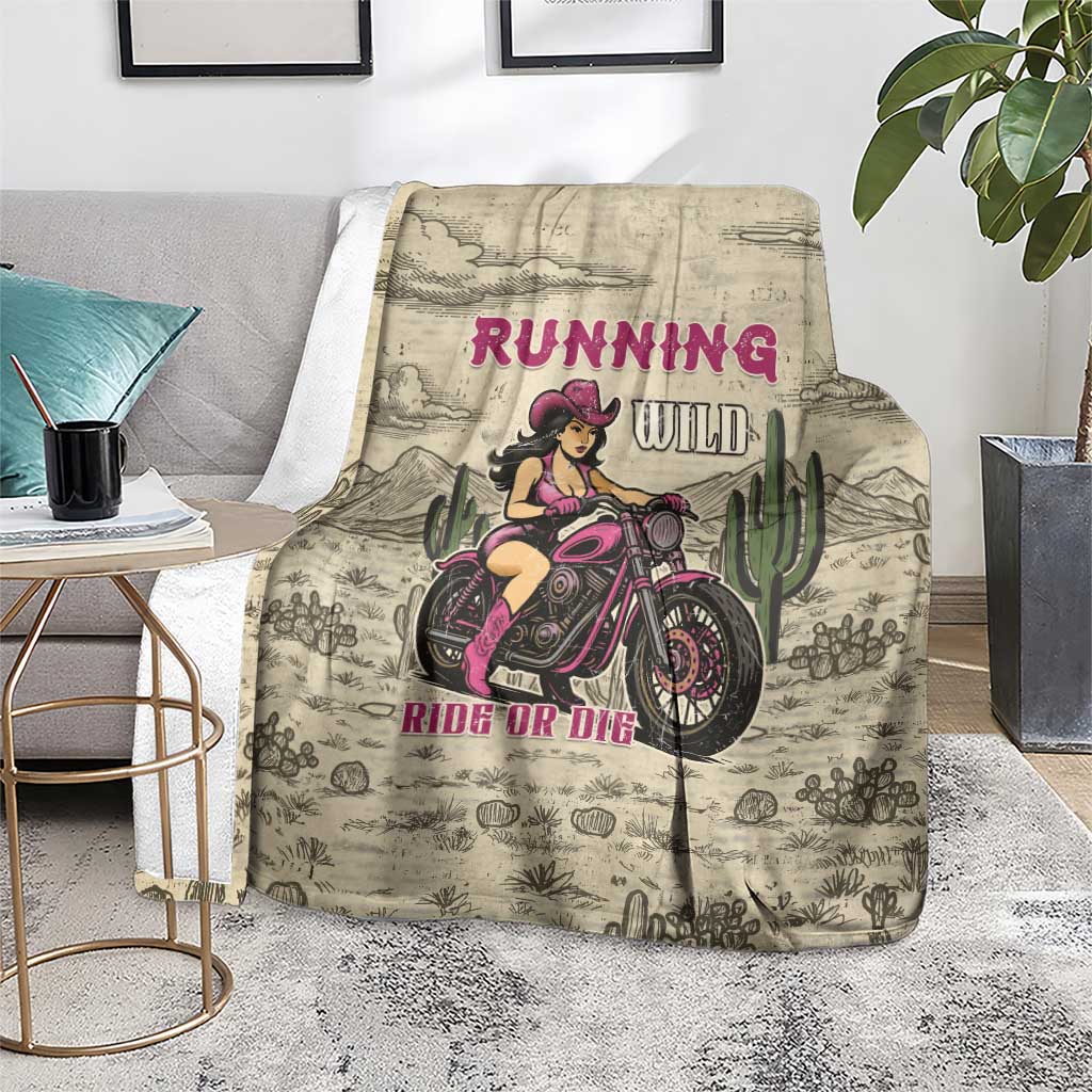 Cowgirl Blanket Running Wild Ride Or Die