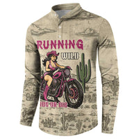 Cowgirl Button Sweatshirt Running Wild Ride Or Die