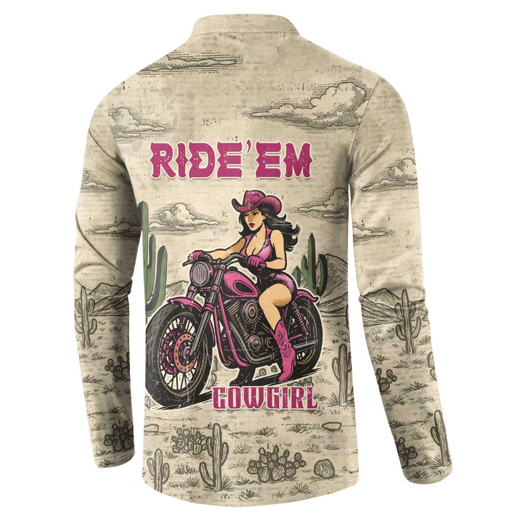 Cowgirl Button Sweatshirt Running Wild Ride Or Die