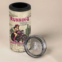 Cowgirl 4 in 1 Can Cooler Tumbler Running Wild Ride Or Die
