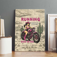 Cowgirl Canvas Wall Art Running Wild Ride Or Die